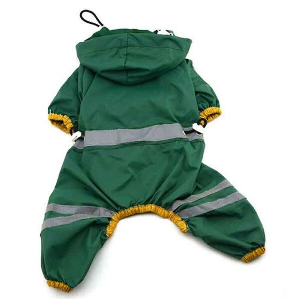 Waterproof Pet Dog Rainwear Jacket Pets Mesh Hooded Puppy Leg Rain Coat Clothes