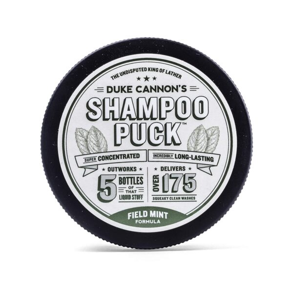 Men’s Shampoo Puck – Eco Friendly, Plastic Free, Solid Shampoo, Concentrated, Sulfate-free, Argan/Tea Tree Oil, Mint, 4.5 oz