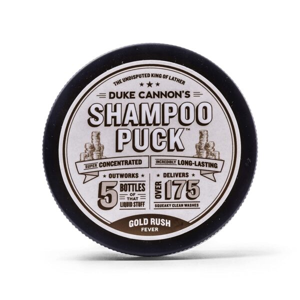 Men*s Shampoo Puck, 4.5 oz. – Gold Rush Fever/Over 175 Washes/Sulfate-Free