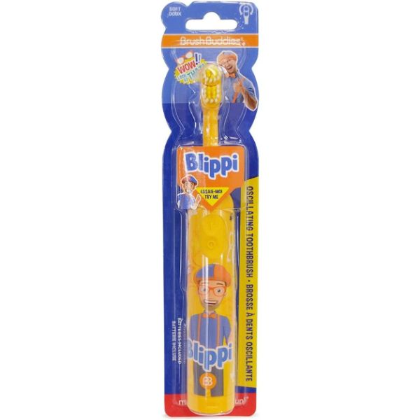 Brush Buddies Blippi Toothbrush for Kids, Children, Boys, Girls. (Blippi Electric Toothbrush)